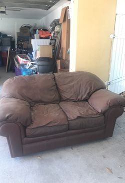 Real Leather Loveseat