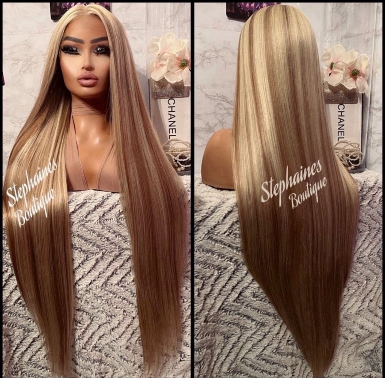 Human Hair Blended Lace Front Wig