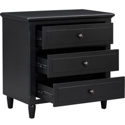 Newly Assembled Solid Wood Bedside Nightstand Sofa Side End Table