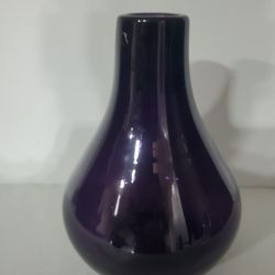 Hand-blown Amethyst Vase Art