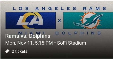 Rams Vs Dolphins
