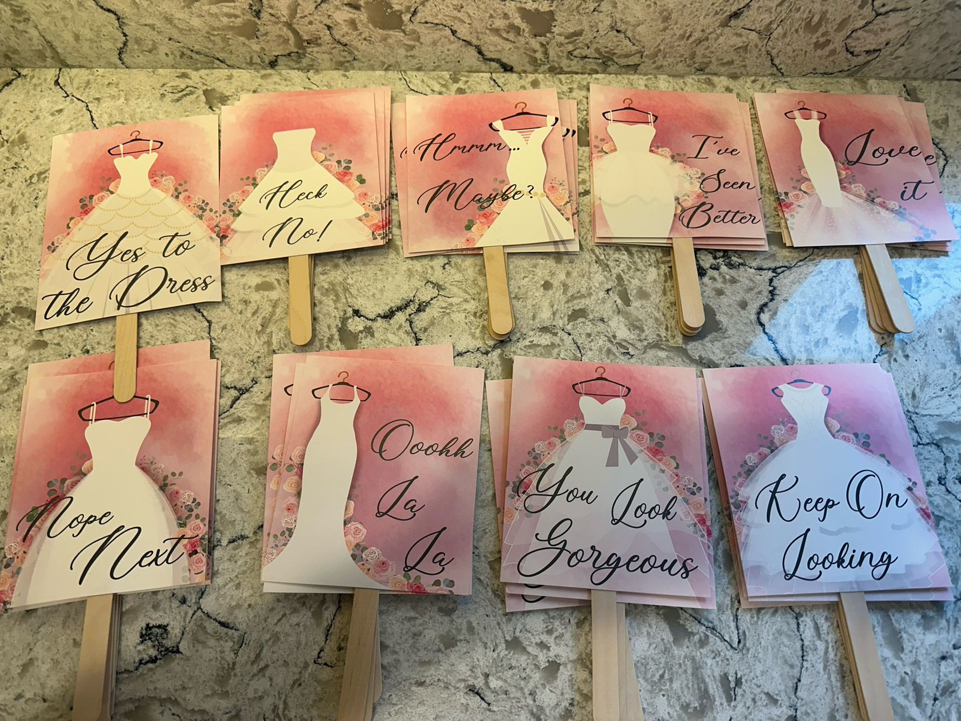 Wedding Dress Shopping Signs