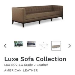 MCM LEATHER J-GRADE COUCH