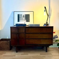 1960s Vintage Walnut Sideboard MCM