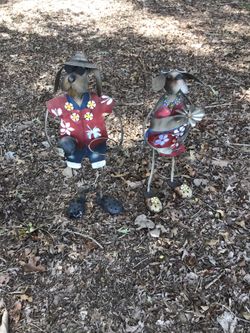 Welded yard ornaments