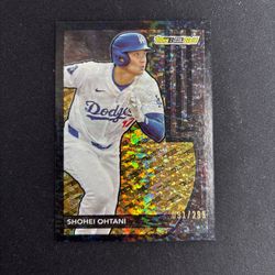 Shohei ohtani black gold /299 sports card