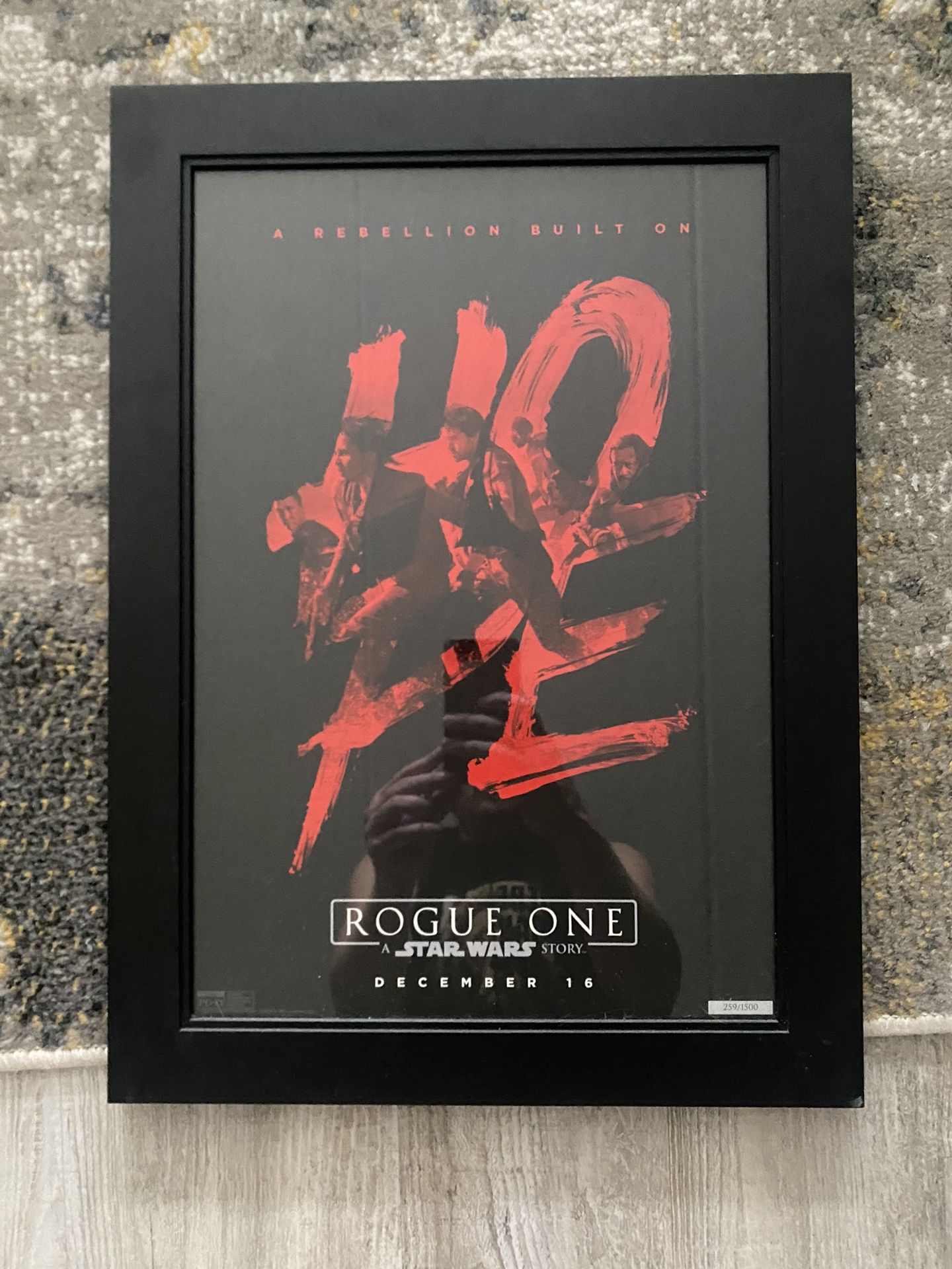 Star Wars Rogue One Limited Edition Hope Poster