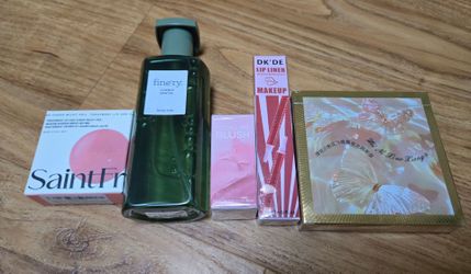 Makeup Bundle: Body Mist, Multi-balm, Lip Liner, Lip/Cheek Balm, Eyeshadow