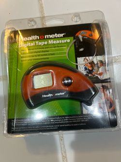 the Health o Meter Digital Body Tape Measure (Model HDTM012-69), designed to measure body part circumferences for fitness and weight tracking