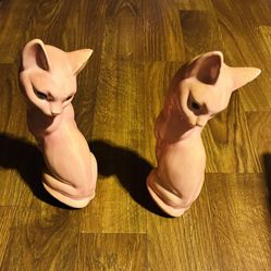 Cat  Ceramic  Ceramic Cat  Penny Banks  13 Inches Tall 