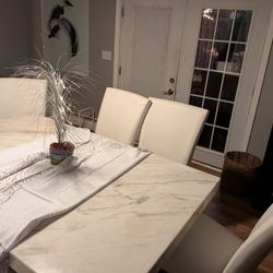 Real Marble Table And Server