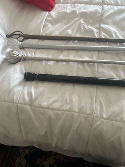 4 cortineros.   Usados    $4.00 cada uno