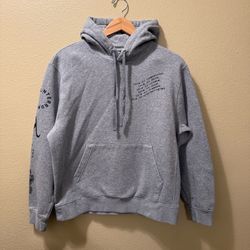 Men’s Medium Nike Gray Love Is Uninterrupted Megan Sue Bird Long Sleeve Hoodie