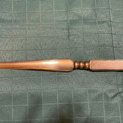 Antique Chinese Hand Made Brass Letter Opener