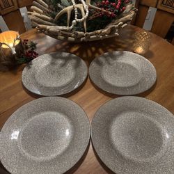 Glitter glass chargers (4)