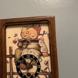 Small Vintage German Hummel Wall Clock