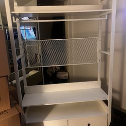 Two Assembled Standing clothing racks