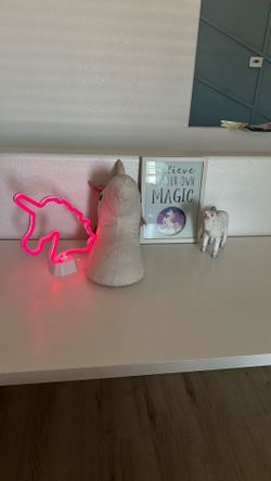 Unicorn Decor & Two Storage Cubes