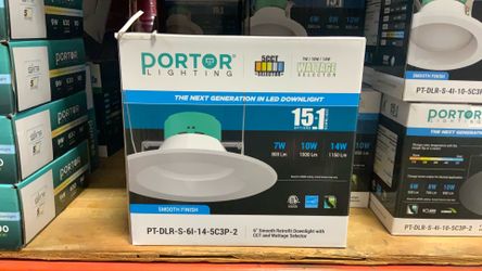 6” SMOOTH RETROFIT DOWNLIGHT PORTOR PT-DLR-S-6I-14-5C3P-2
