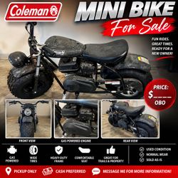 🏍️ Coleman Mini Bike for Sale