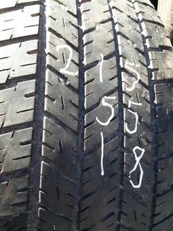 215 55 18 one good car tire for sale