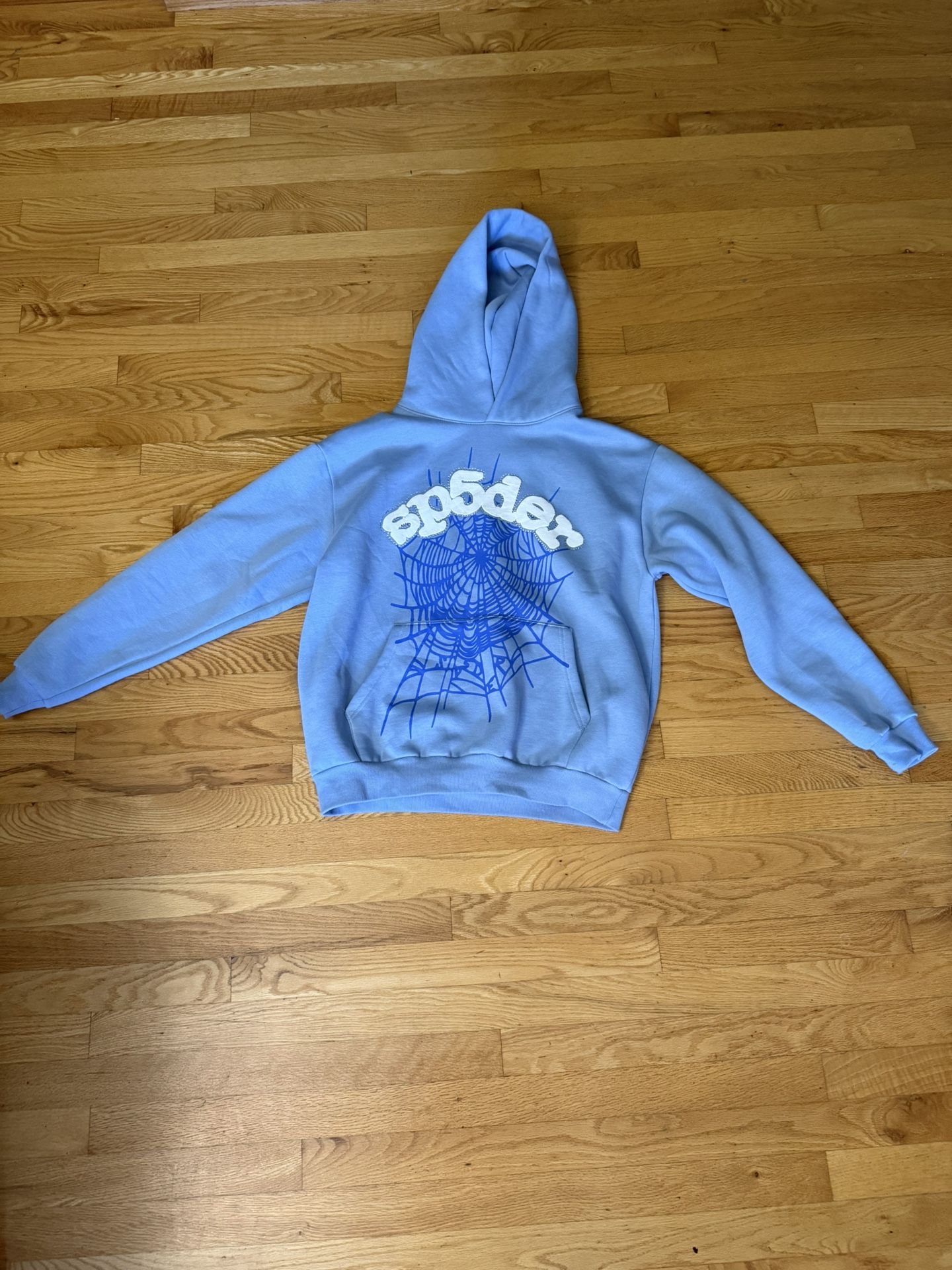 Light Blue Men’s Sp5der Hoodie
