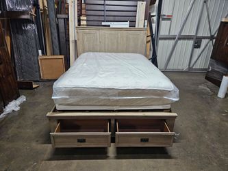 Queen bed and mattress