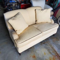 Arhaus Butter Yellow Couch