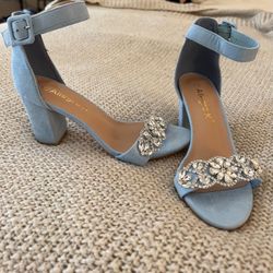 Custom Powder Blue Heels  I  Size 7