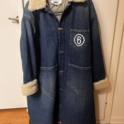 Maison margiela teen long denim jacket