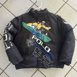 polo ralph lauren black ski alpine 92 goose down jacket