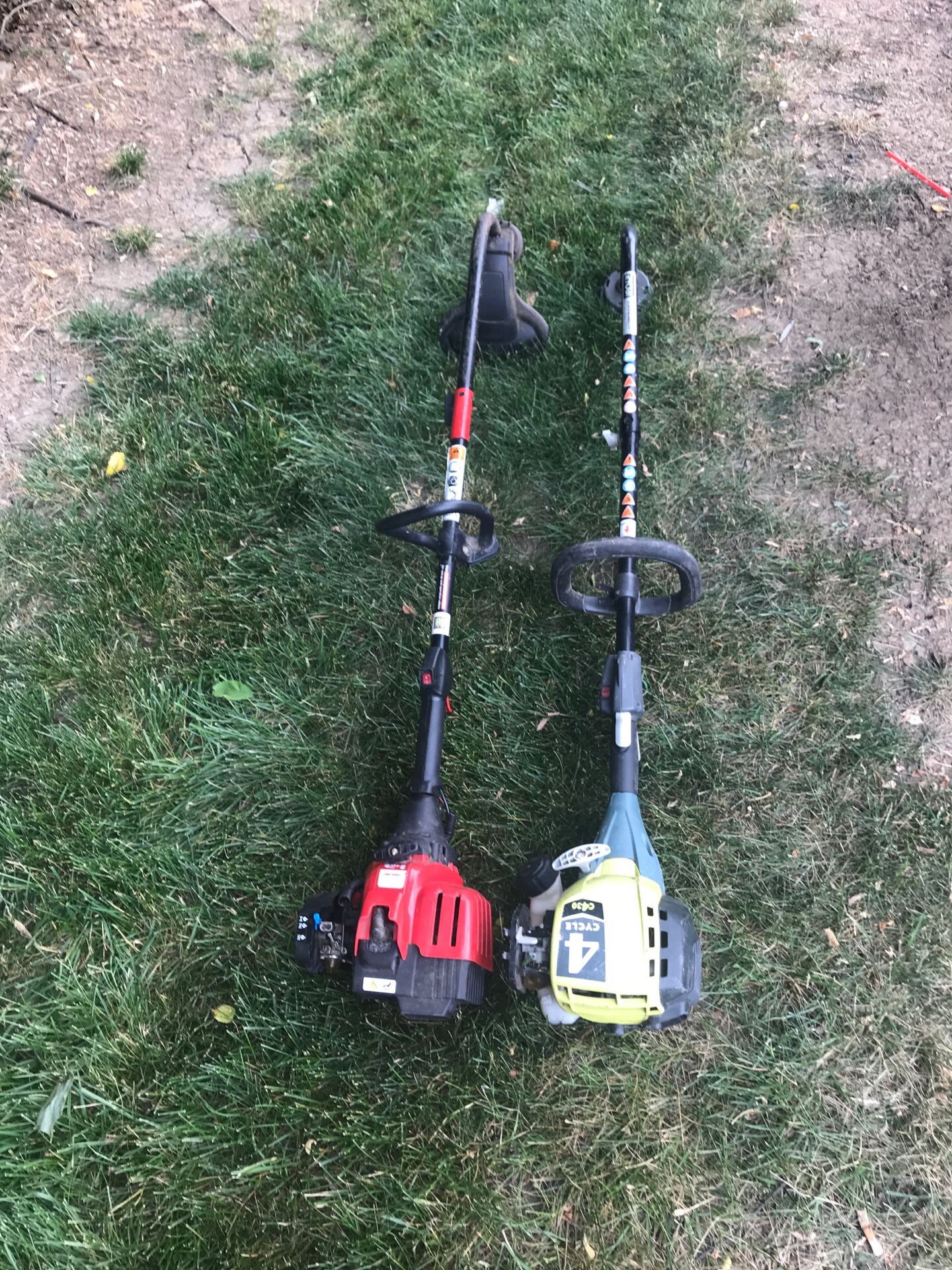 RYOBI C430 4 cycle and Troy-Bilt 2 cycle Trimer