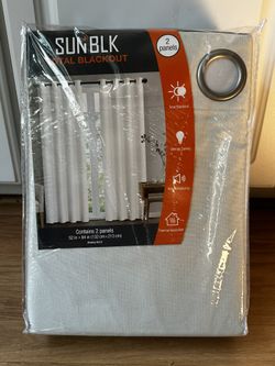 Blackout Curtains SUNBLK (2 Sets - 4 Curtains) 