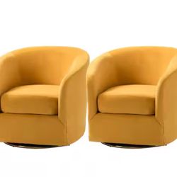 For Sale: Set of 2 Swivel Accent Chairs – Well-Maintained
