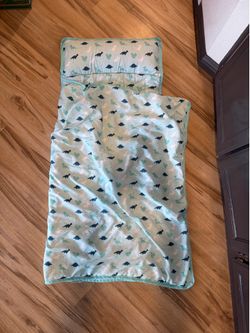 Toddler/Kids Nap Mat with Pillow (Dinosaur Print)