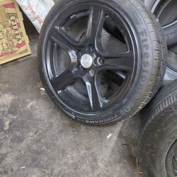 1 Set Tires With Rims Camaro and 3 Tires 18" 
