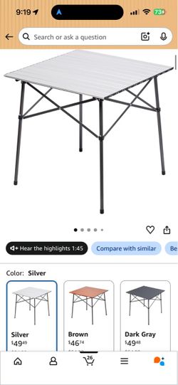 Folding Aluminum Camping Table