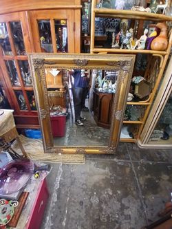 vintage-style wall mirror