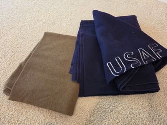 USAF Military Wool Blankets – Set of 2