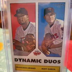 Minnesota Twins Francisco Liriano Matt Garza 06 Topps Dynamic Duos Insert Baseball Card 