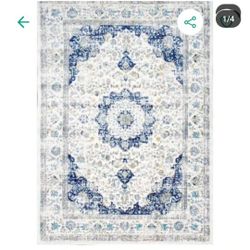 $65🍊🍊🍊R71#12  5"x7" Medallion
Outdoor Rug Gray - Threshold'M
