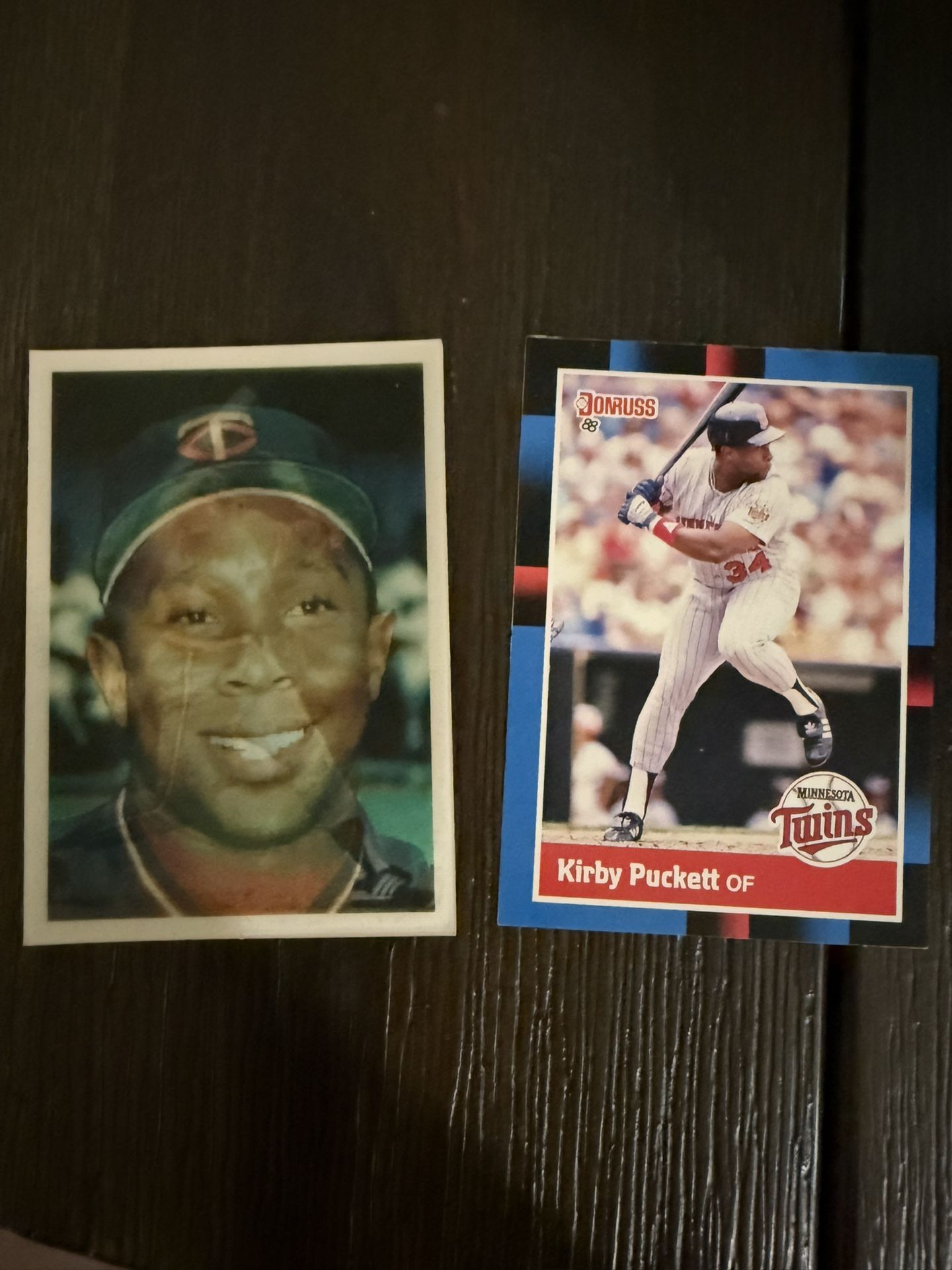 1986 Sportflics #93 Kirby Puckett + KIRBY PUCKETT 1988 DONRUSS #368