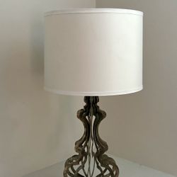 Aidan Gray Table Lamp, Metal Base