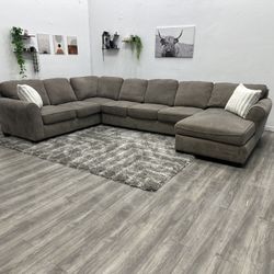 Brown Sectional Couch - Free Delivery 