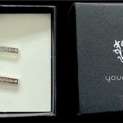 Younique Bar stud earrings (new in box)