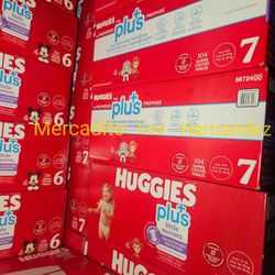 Huggies Little Movers Size 7 - 104 Diapers Pañales/ Firm price