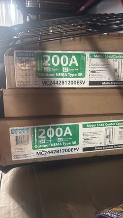 Meter main distribution panel 200amp solar ready
