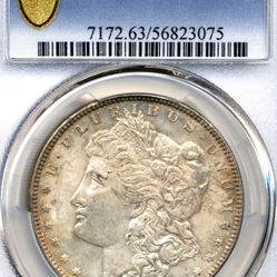 1887 Morgan Silver Dollar PCGS MS63