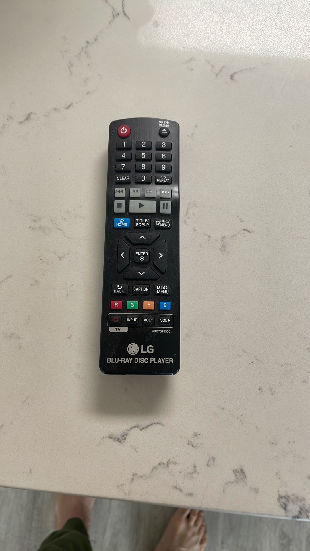 Free LG Blu Ray Remote Control