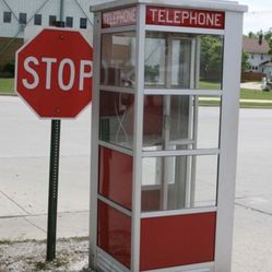 Antique Telephone Booth 